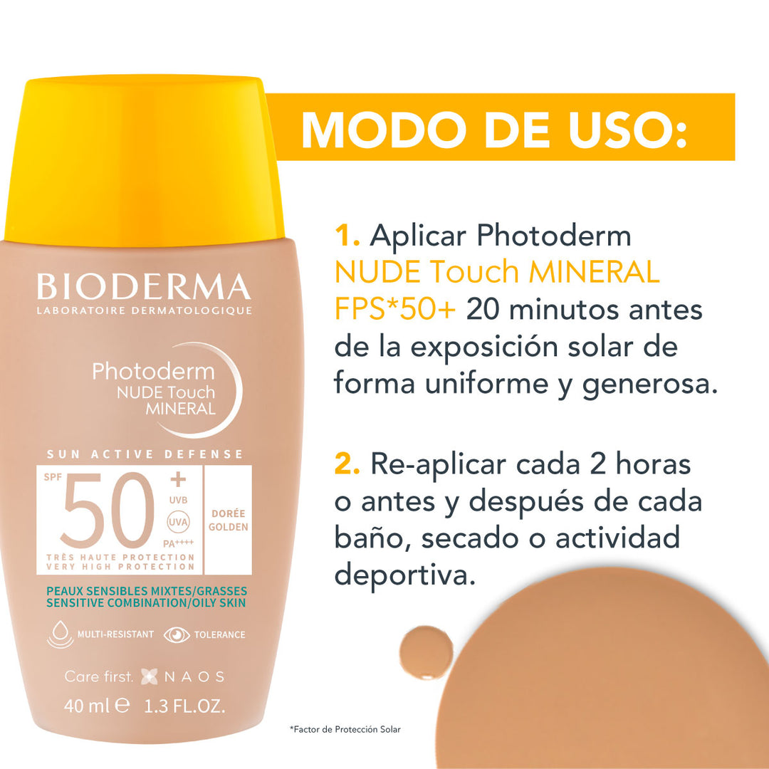 Photoderm Nude Touch  50+ Tono Dorado