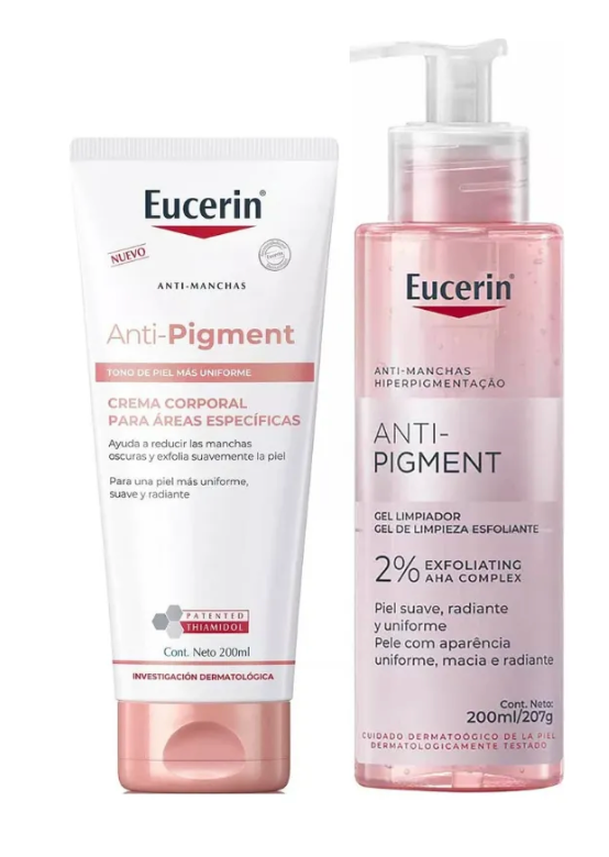 Kit Eucerin Anti-pigment Crema Corporal + Gel Limpiador