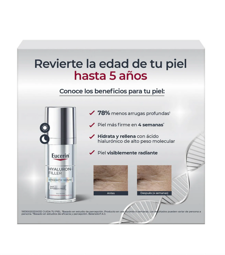 Kit Rutina Anti-edad Epigenetic 30ml+hyaluron Filler Ojos15m + Regalo