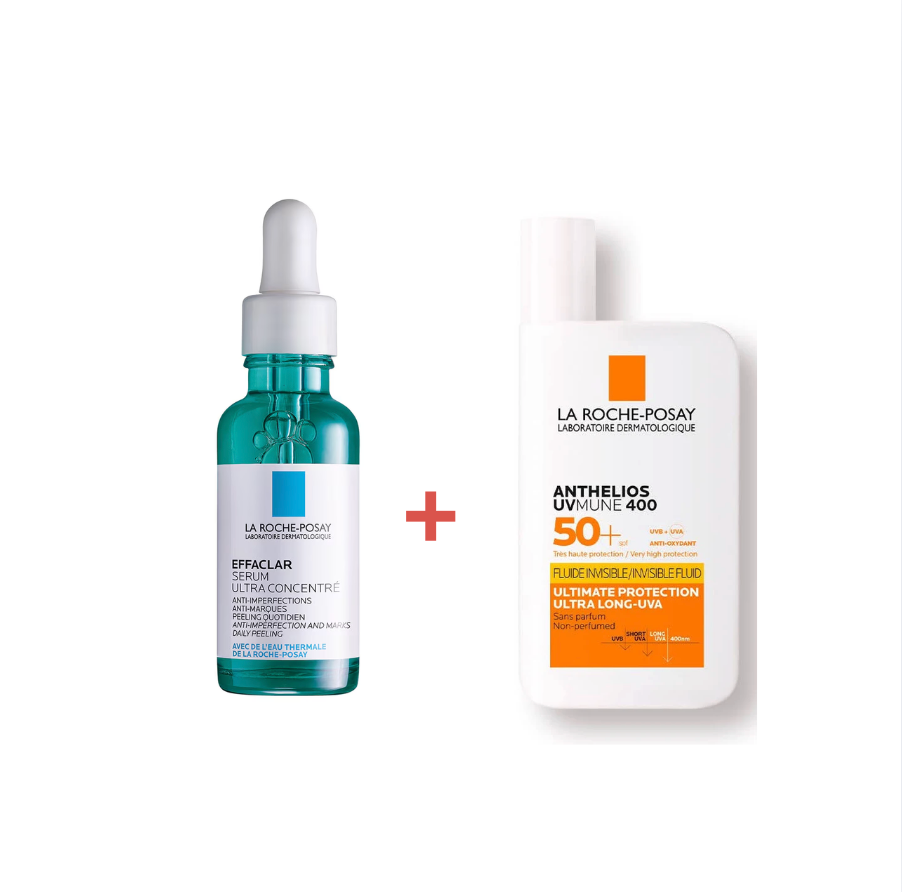 La Roche Posay Serum Effaclar + Anthelios Invisible Fluid