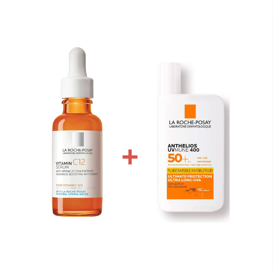 La Roche Posay Serum Vitamin C12 + Anthelios Invisible Fluid