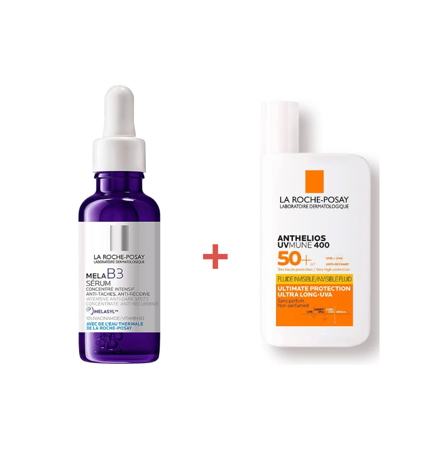La Roche Posay Serum Mela B3 + Anthelios Invisible Fluid