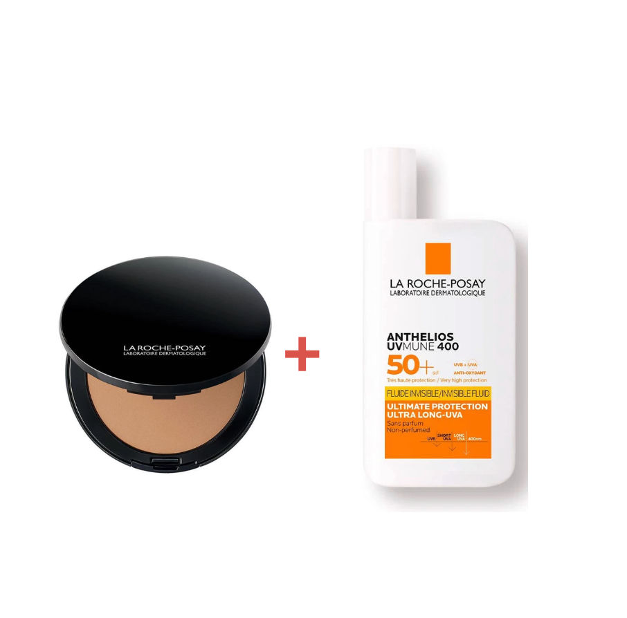 La Roche Posay Toleriane Mineral Compacto + Anthelios Invisible Fluid