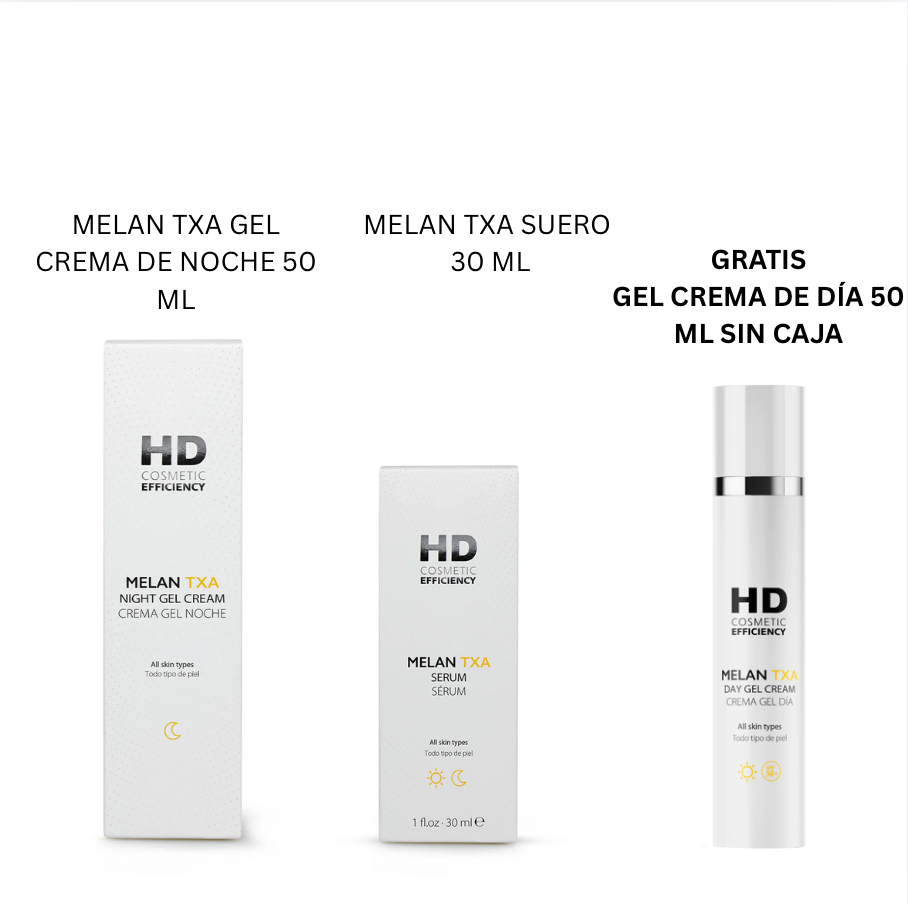 Kit Melan TXA Gel Crema de Noche 50 ml  +Serum 30 ml +Gel Crema de Día 50 ml de regalo (Copia)