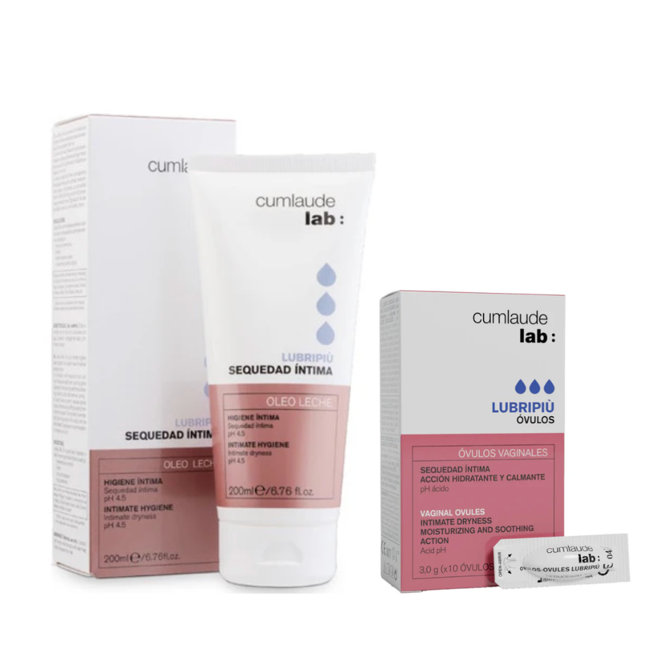 Kit Lubripiú Higiene Íntima 200 ml + Lubripiu Óvulos+ Cosmetiquera de regalo
