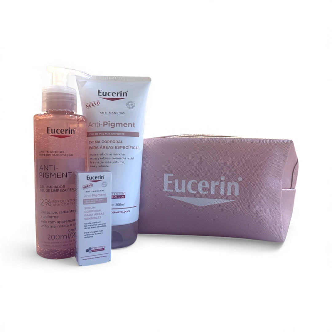 Kit Eucerin Anti-Pigment Corporal y Facial + regalos