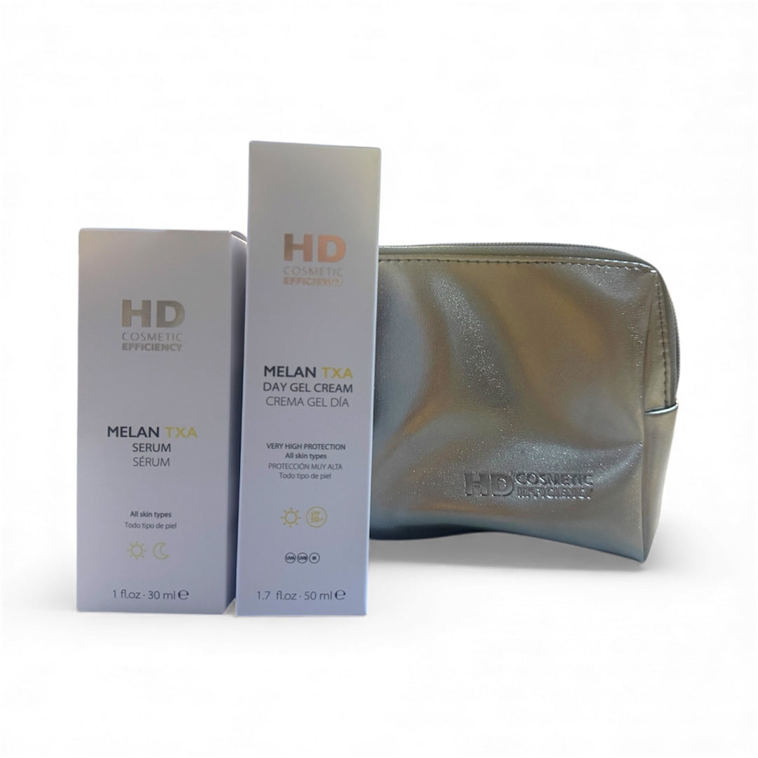 Kit Melan Suero + Melan Crema de día + Cosmetiquera