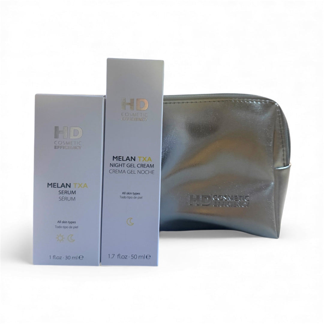 Kit Melan Suero + Melan Crema de noche + Cosmetiquera