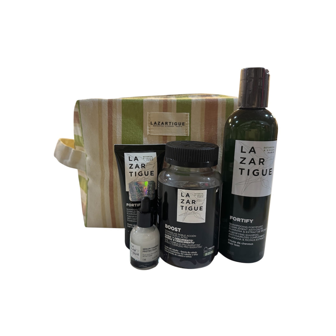 Kit Lazartigue Fortify Gummies 60 caps  + Fortify Shampoo 250 ml + regalos