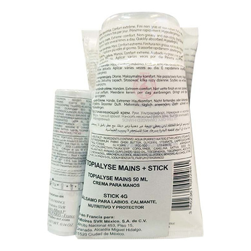 Kit Topialyse Mains 50 Ml (2 Prod) + Topialyse Labios Fragancia Neutra