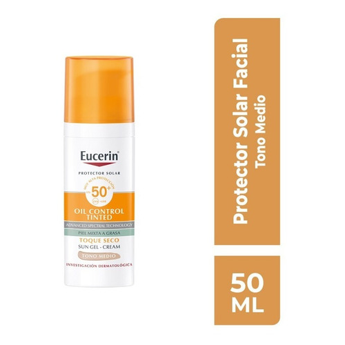 Eucerin Oil Control Tono Medio Protector Solar Crema-gel