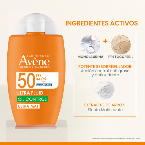 Ultra Fluid Ultra Mat, Protector Solar Facial Fps 50+