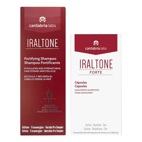 Kit Iraltone Forte Shampoo 200 Ml  + Iraltone FORTE Cáps