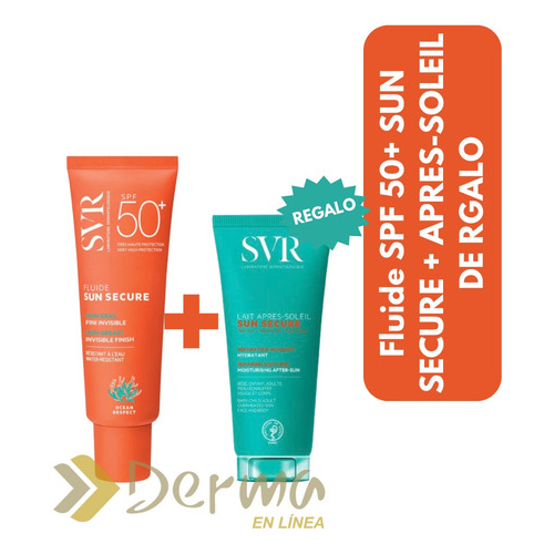 Kit Svr Protector Solar Sun Secure Fluide Spf50+ Más Regalo