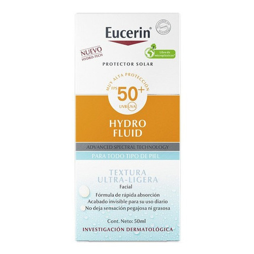 Eucerin Protector Solar Sun Face Hydro Fluid Fps 50+