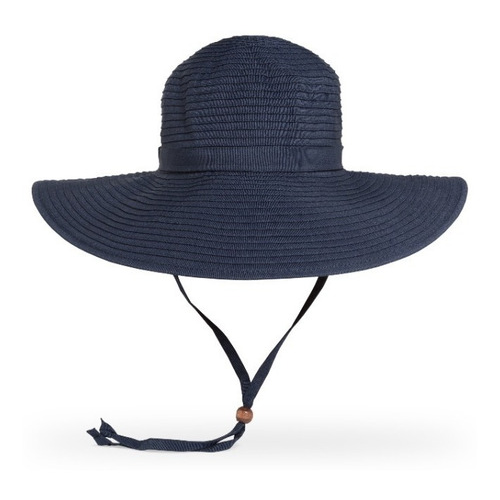 Sombrero Para Sol Upf 50+ Beach Hat Ribbon Color Navy Mediano