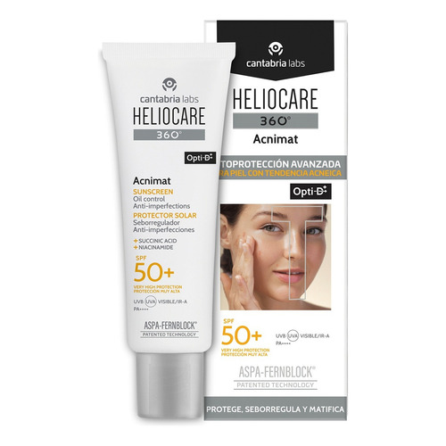 Heliocare 360 Acnimat Crema Invisible Fps 50+