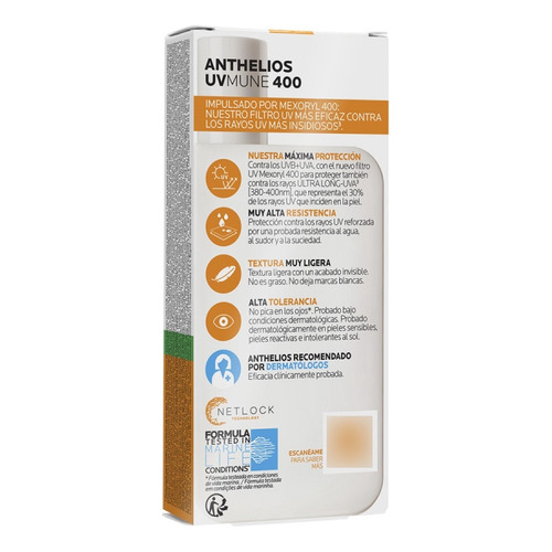 Anthelios Uvmune 400 Fluido Oil Control  Invisible 50+