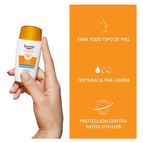 Eucerin Protector Solar Sun Face Hydro Fluid Fps 50+