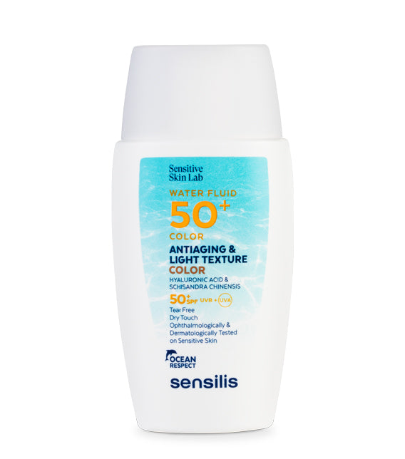 Water Fluid 50+ Protector Solar Con Color Antiaging & Light Texture